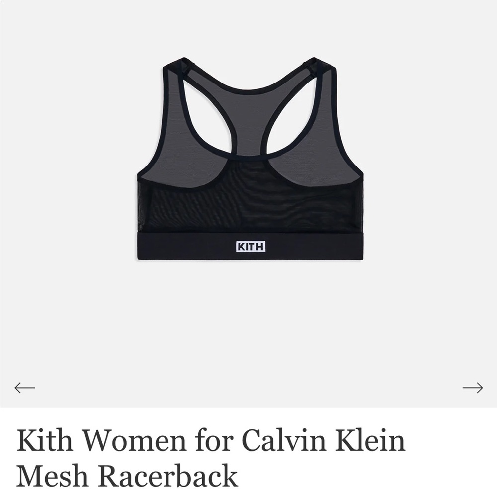 Kith Calvin Klein Mesh Sports Bra Size M